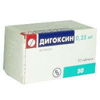 Дигоксин таб 0,25мг N50 фл п/проп ПК