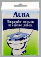 AURA Покрытие на сиденье унитаза однораз
