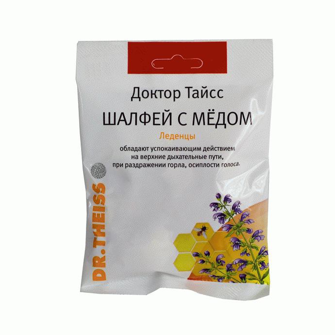 Доктор Тайсс Леденцы Шалфей с медом