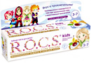 R.O.C.S. Kids Зубная паста "Фруктовый рожок" б/фтора (вкус мороженого) от 4-7 лет